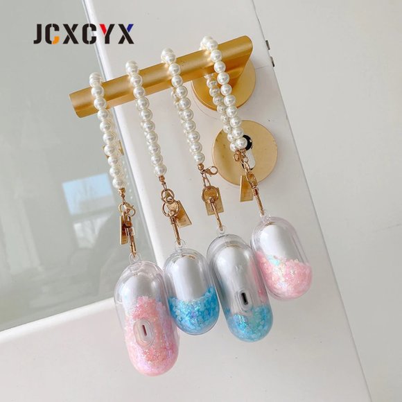 Glitter Liquid Quick Sand Airpods 1 2 Pro case - Picture 2 of 9